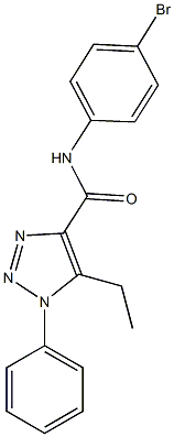 N-(4-bromophenyl)-5-ethyl-1-phenyl-1H-1,2,3-triazole-4-carboxamide Struktur