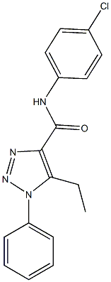 N-(4-chlorophenyl)-5-ethyl-1-phenyl-1H-1,2,3-triazole-4-carboxamide Struktur