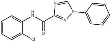 N-(2-chlorophenyl)-1-phenyl-1H-1,2,4-triazole-3-carboxamide Struktur