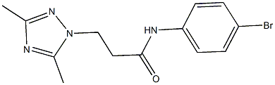 N-(4-bromophenyl)-3-(3,5-dimethyl-1H-1,2,4-triazol-1-yl)propanamide Struktur