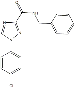 N-benzyl-1-(4-chlorophenyl)-1H-1,2,4-triazole-3-carboxamide Struktur