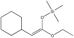 [(2-cyclohexyl-1-ethoxyvinyl)oxy](trimethyl)silane Struktur