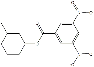 3-methylcyclohexyl 3,5-bisnitrobenzoate Struktur