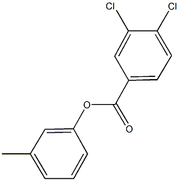 3-methylphenyl3,4-dichlorobenzoate Struktur