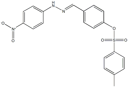 4-(2-{4-nitrophenyl}carbohydrazonoyl)phenyl 4-methylbenzenesulfonate Struktur