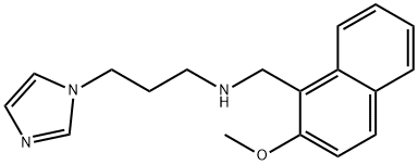 3-(1H-imidazol-1-yl)-N-[(2-methoxy-1-naphthyl)methyl]-1-propanamine Struktur