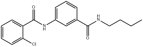 N-{3-[(butylamino)carbonyl]phenyl}-2-chlorobenzamide Struktur