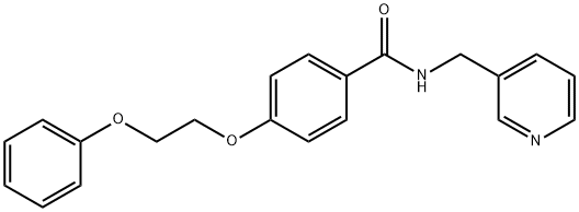 4-(2-phenoxyethoxy)-N-(3-pyridinylmethyl)benzamide Struktur