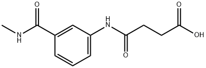 4-{3-[(methylamino)carbonyl]anilino}-4-oxobutanoic acid Struktur