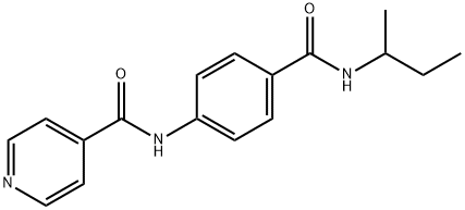 N-{4-[(sec-butylamino)carbonyl]phenyl}isonicotinamide Struktur