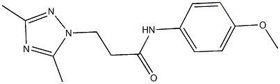 3-(3,5-dimethyl-1H-1,2,4-triazol-1-yl)-N-(4-methoxyphenyl)propanamide Struktur