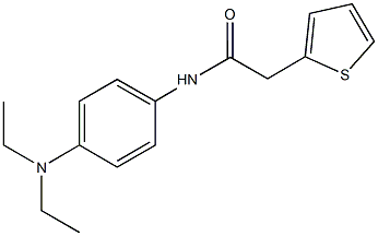 N-[4-(diethylamino)phenyl]-2-(2-thienyl)acetamide Struktur