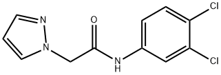 N-(3,4-dichlorophenyl)-2-(1H-pyrazol-1-yl)acetamide Struktur