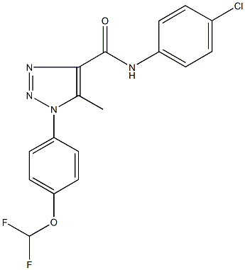 N-(4-chlorophenyl)-1-[4-(difluoromethoxy)phenyl]-5-methyl-1H-1,2,3-triazole-4-carboxamide Struktur