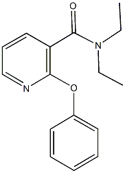 N,N-diethyl-2-phenoxynicotinamide Struktur