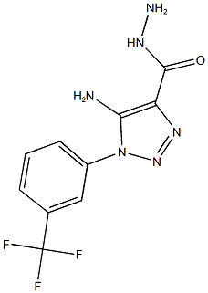 5-amino-1-[3-(trifluoromethyl)phenyl]-1H-1,2,3-triazole-4-carbohydrazide Struktur