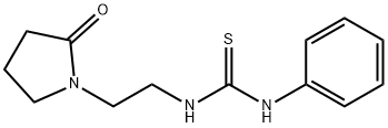 N-[2-(2-oxo-1-pyrrolidinyl)ethyl]-N'-phenylthiourea Struktur