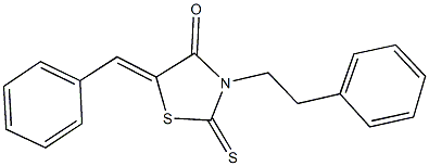 5-benzylidene-3-(2-phenylethyl)-2-thioxo-1,3-thiazolidin-4-one Struktur