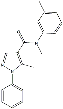 N,5-dimethyl-N-(3-methylphenyl)-1-phenyl-1H-pyrazole-4-carboxamide Struktur