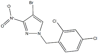 4-bromo-1-(2,4-dichlorobenzyl)-3-nitro-1H-pyrazole Struktur