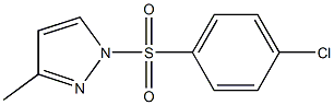 1-[(4-chlorophenyl)sulfonyl]-3-methyl-1H-pyrazole Struktur