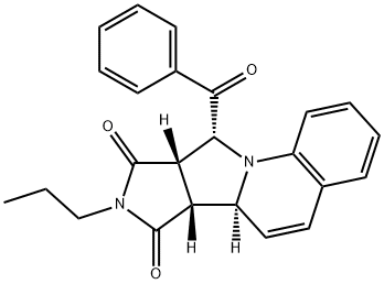 10-benzoyl-8-propyl-9a,10-dihydro-6aH-pyrrolo[3',4':3,4]pyrrolo[1,2-a]quinoline-7,9(6bH,8H)-dione Struktur