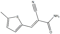 2-cyano-3-(5-methyl-2-thienyl)acrylamide Struktur