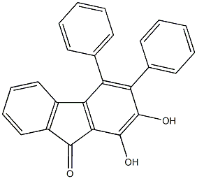 1,2-dihydroxy-3,4-diphenyl-9H-fluoren-9-one Struktur