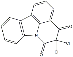 5,5-dichloro-4H-pyrido[3,2,1-jk]carbazole-4,6(5H)-dione Struktur