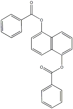 5-(benzoyloxy)-1-naphthyl benzoate Struktur