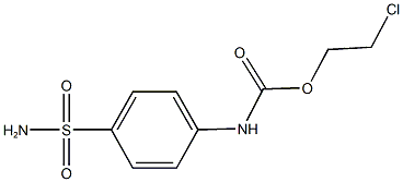 2-chloroethyl 4-(aminosulfonyl)phenylcarbamate Struktur