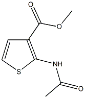 methyl 2-(acetylamino)thiophene-3-carboxylate Struktur