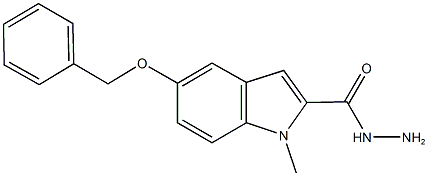 5-(benzyloxy)-1-methyl-1H-indole-2-carbohydrazide Struktur