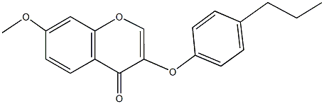 7-(methyloxy)-3-[(4-propylphenyl)oxy]-4H-chromen-4-one Struktur