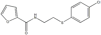 N-{2-[(4-chlorophenyl)sulfanyl]ethyl}-2-furamide Struktur