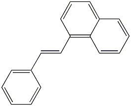 1-(2-phenylvinyl)naphthalene Struktur