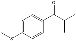 2-methyl-1-[4-(methylsulfanyl)phenyl]-1-propanone Struktur