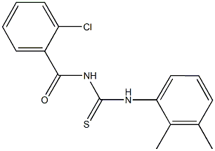 N-(2-chlorobenzoyl)-N'-(2,3-dimethylphenyl)thiourea Struktur