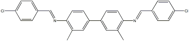 N-(4-chlorobenzylidene)-N-{4'-[(4-chlorobenzylidene)amino]-3,3'-dimethyl[1,1'-biphenyl]-4-yl}amine Struktur