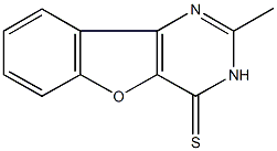 2-methyl[1]benzofuro[3,2-d]pyrimidine-4(3H)-thione Struktur