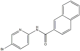 N-(5-bromo-2-pyridinyl)-2-naphthamide Struktur