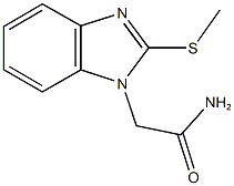 2-[2-(methylsulfanyl)-1H-benzimidazol-1-yl]acetamide Struktur