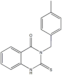 3-(4-methylbenzyl)-2-thioxo-2,3-dihydro-4(1H)-quinazolinone Struktur