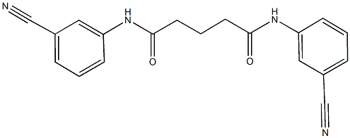 N~1~,N~5~-bis(3-cyanophenyl)pentanediamide Struktur