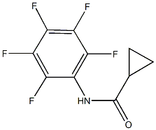 N-(2,3,4,5,6-pentafluorophenyl)cyclopropanecarboxamide Struktur