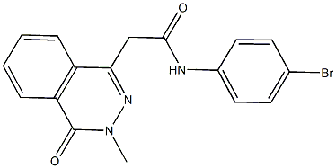 N-(4-bromophenyl)-2-(3-methyl-4-oxo-3,4-dihydro-1-phthalazinyl)acetamide Struktur