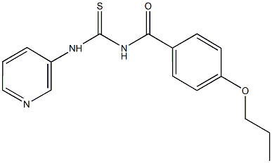 N-(4-propoxybenzoyl)-N'-(3-pyridinyl)thiourea Struktur