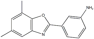 3-(5,7-dimethyl-1,3-benzoxazol-2-yl)aniline Struktur