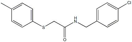 N-(4-chlorobenzyl)-2-[(4-methylphenyl)sulfanyl]acetamide Struktur