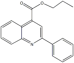 propyl 2-phenyl-4-quinolinecarboxylate Struktur